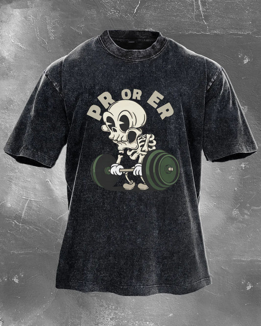 PR or ER Washed T-Shirt